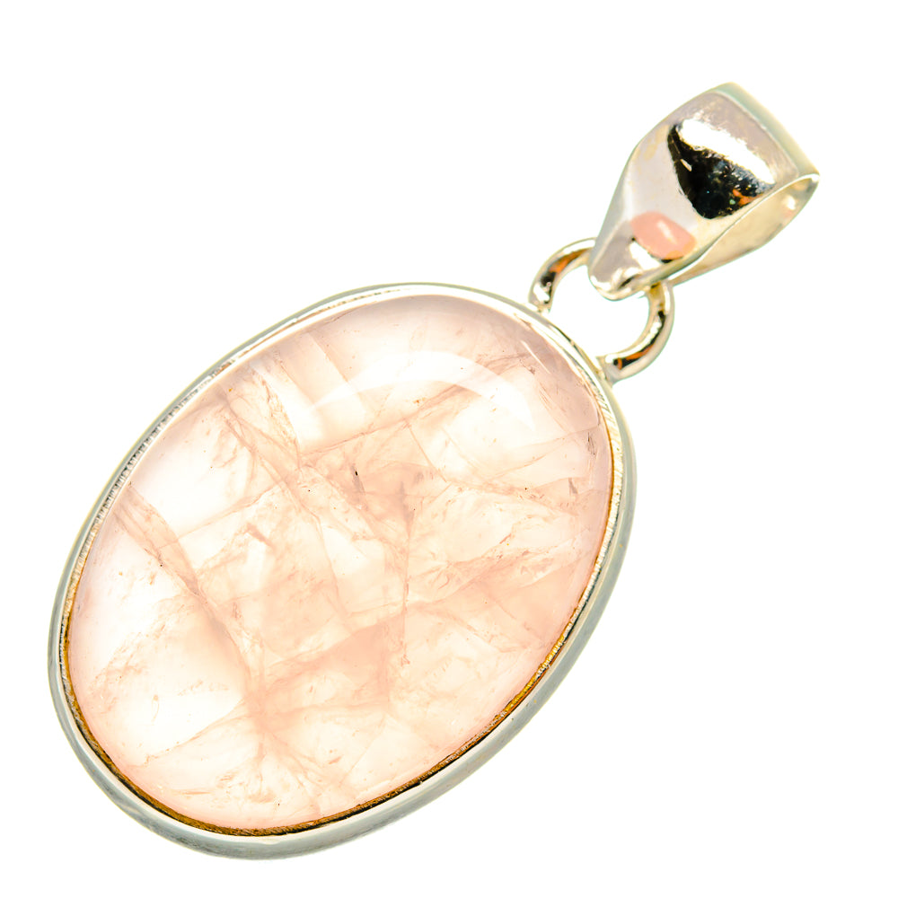 Rose Quartz Pendants handcrafted by Ana Silver Co - PD7862