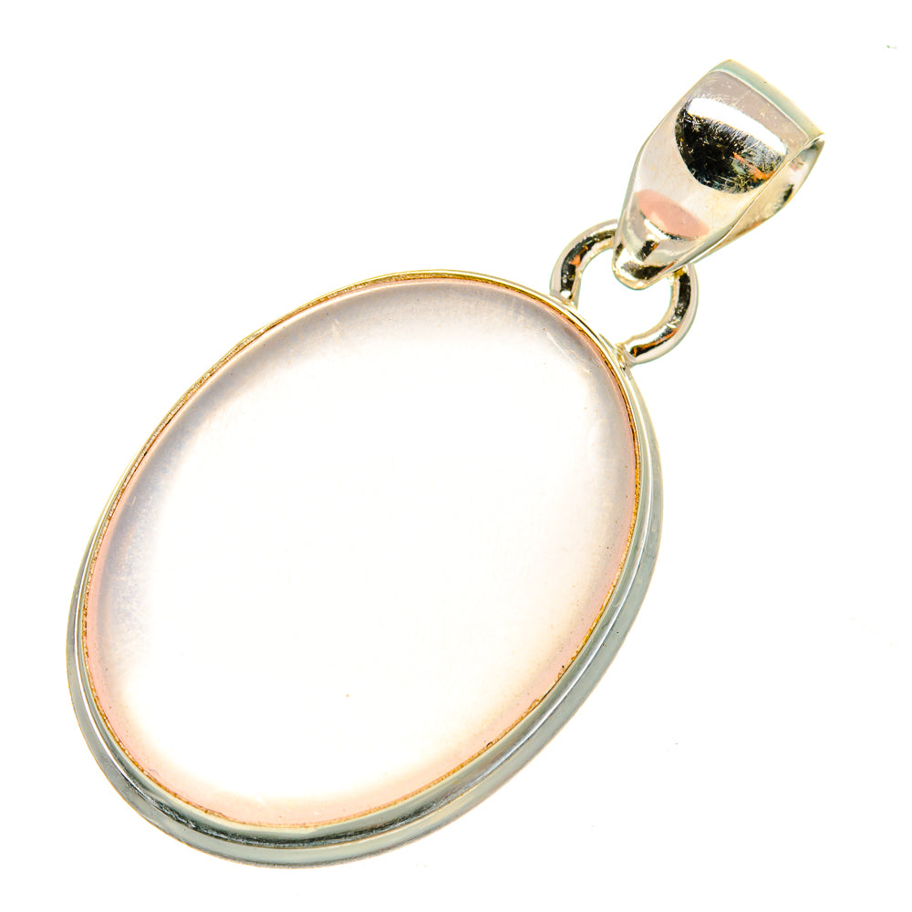 Rose Quartz Pendants handcrafted by Ana Silver Co - PD7863