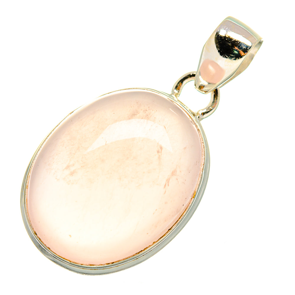 Rose Quartz Pendants handcrafted by Ana Silver Co - PD7864