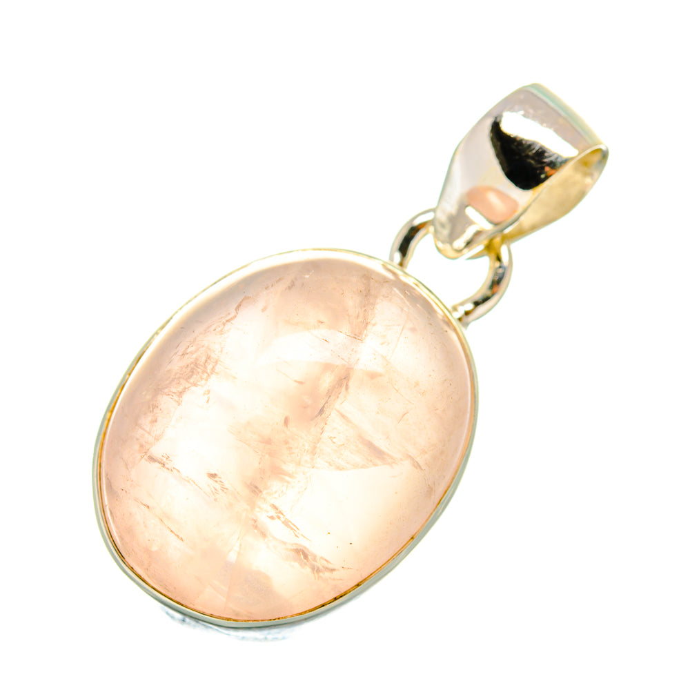 Rose Quartz Pendants handcrafted by Ana Silver Co - PD7865