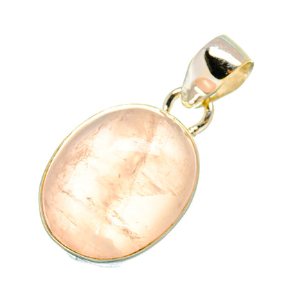 Rose Quartz Pendants handcrafted by Ana Silver Co - PD7865