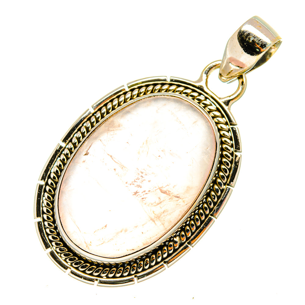 Rose Quartz Pendants handcrafted by Ana Silver Co - PD7866