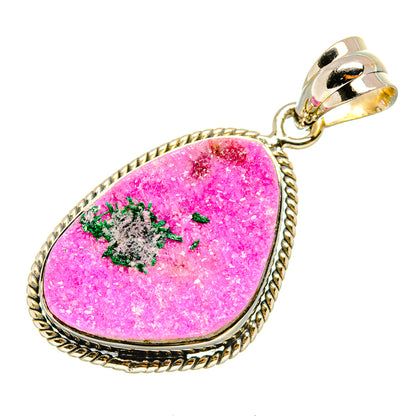 Cobalto Calcite Druzy Pendants handcrafted by Ana Silver Co - PD7878