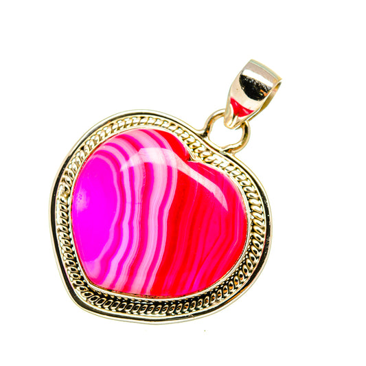 Pink Botswana Agate Pendants handcrafted by Ana Silver Co - PD7884