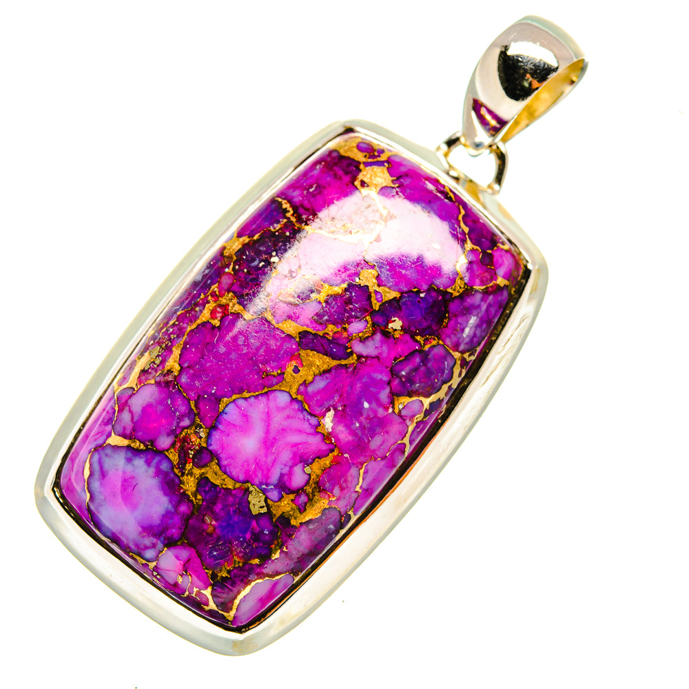 Purple Copper Composite Turquoise Pendants handcrafted by Ana Silver Co - PD7892