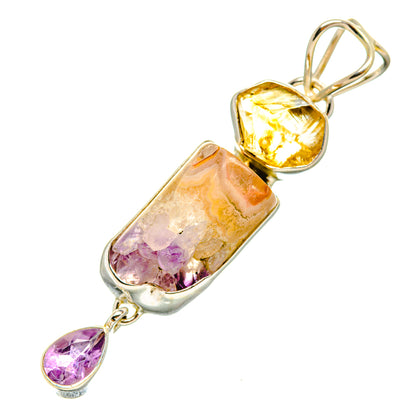 Amethyst Stalactite Pendants handcrafted by Ana Silver Co - PD7894