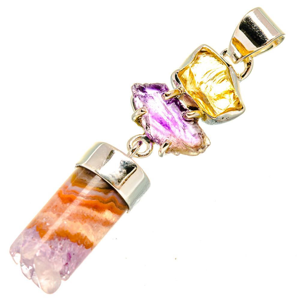 Amethyst Stalactite Pendants handcrafted by Ana Silver Co - PD7895