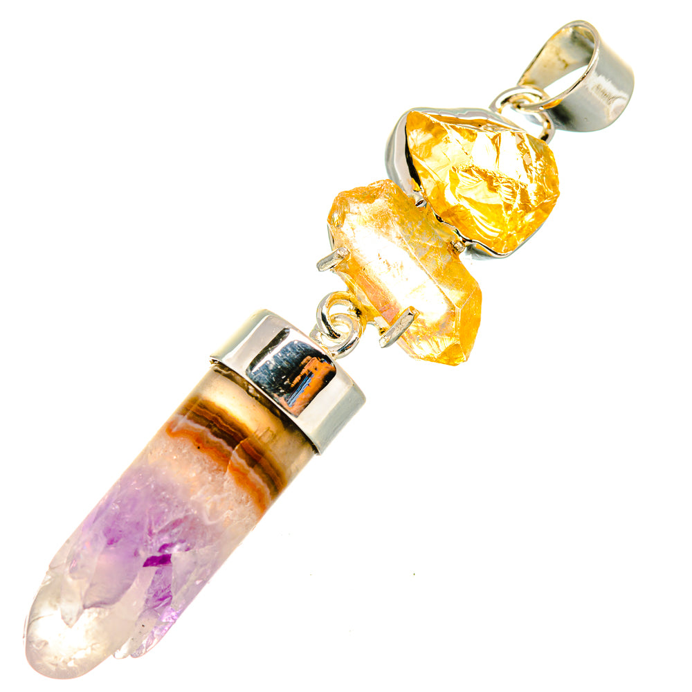 Amethyst Stalactite Pendants handcrafted by Ana Silver Co - PD7899