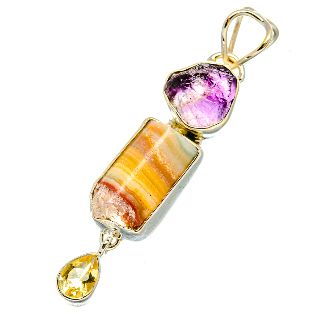 Amethyst Stalactite Pendants handcrafted by Ana Silver Co - PD7905