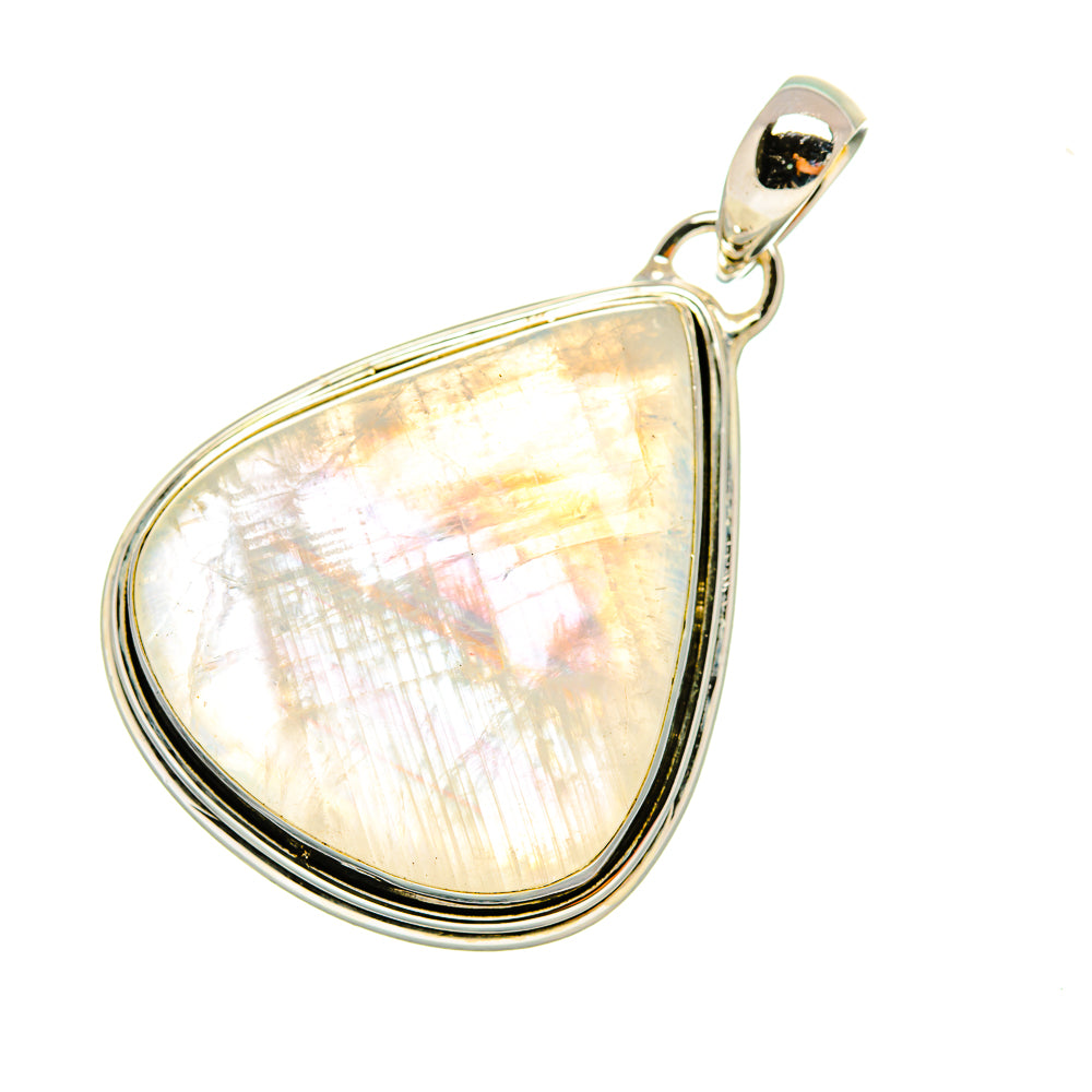 Rainbow Moonstone Pendants handcrafted by Ana Silver Co - PD7918
