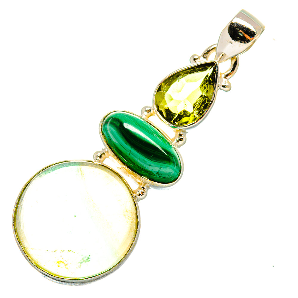 Prehnite Pendants handcrafted by Ana Silver Co - PD7926