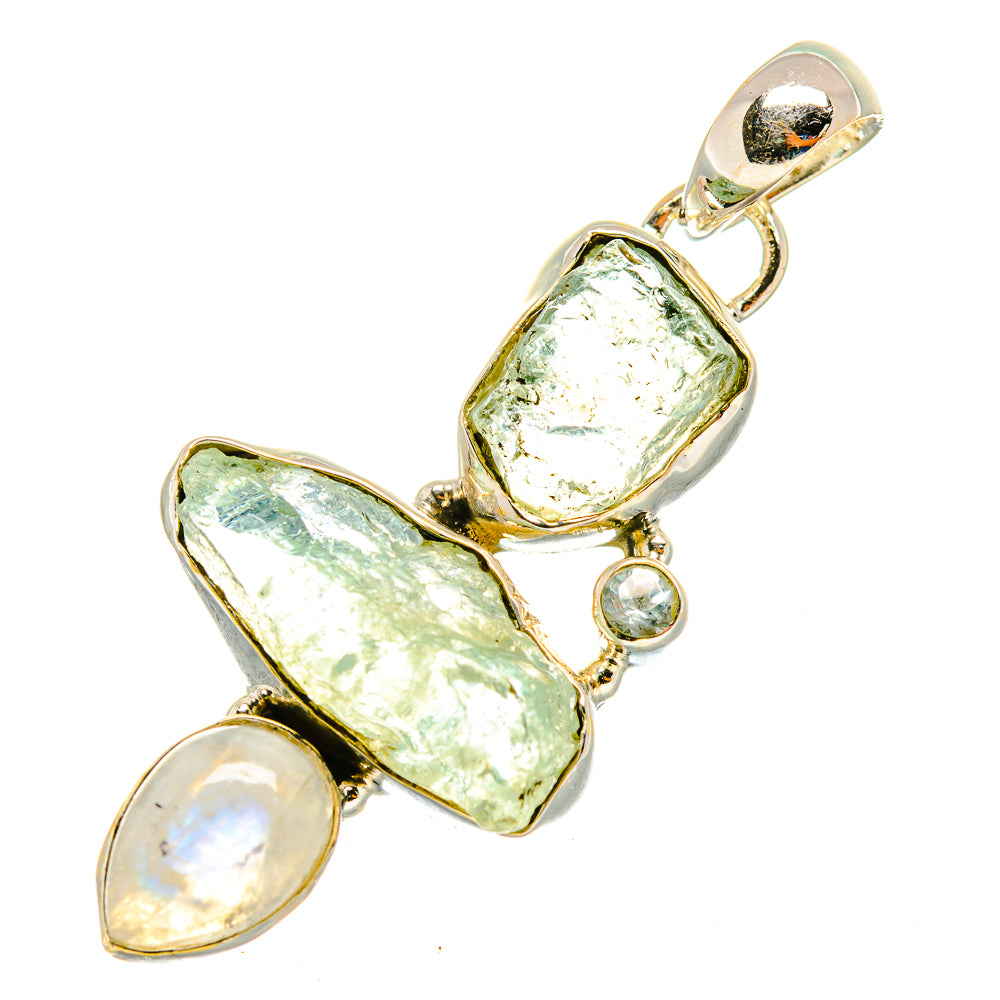Aquamarine Pendants handcrafted by Ana Silver Co - PD7947
