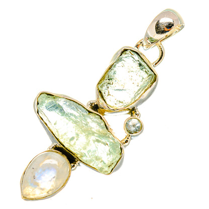 Aquamarine Pendants handcrafted by Ana Silver Co - PD7947