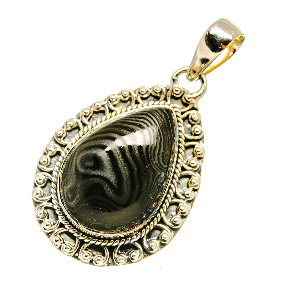 Psilomelane Pendants handcrafted by Ana Silver Co - PD7994