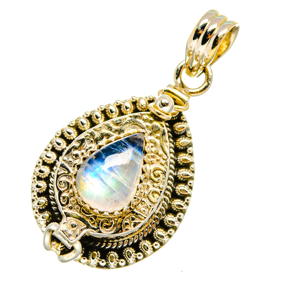 Rainbow Moonstone Pendants handcrafted by Ana Silver Co - PD7997
