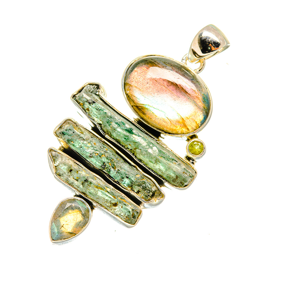 Labradorite, Aquamarine, Peridot Pendants handcrafted by Ana Silver Co - PD8005