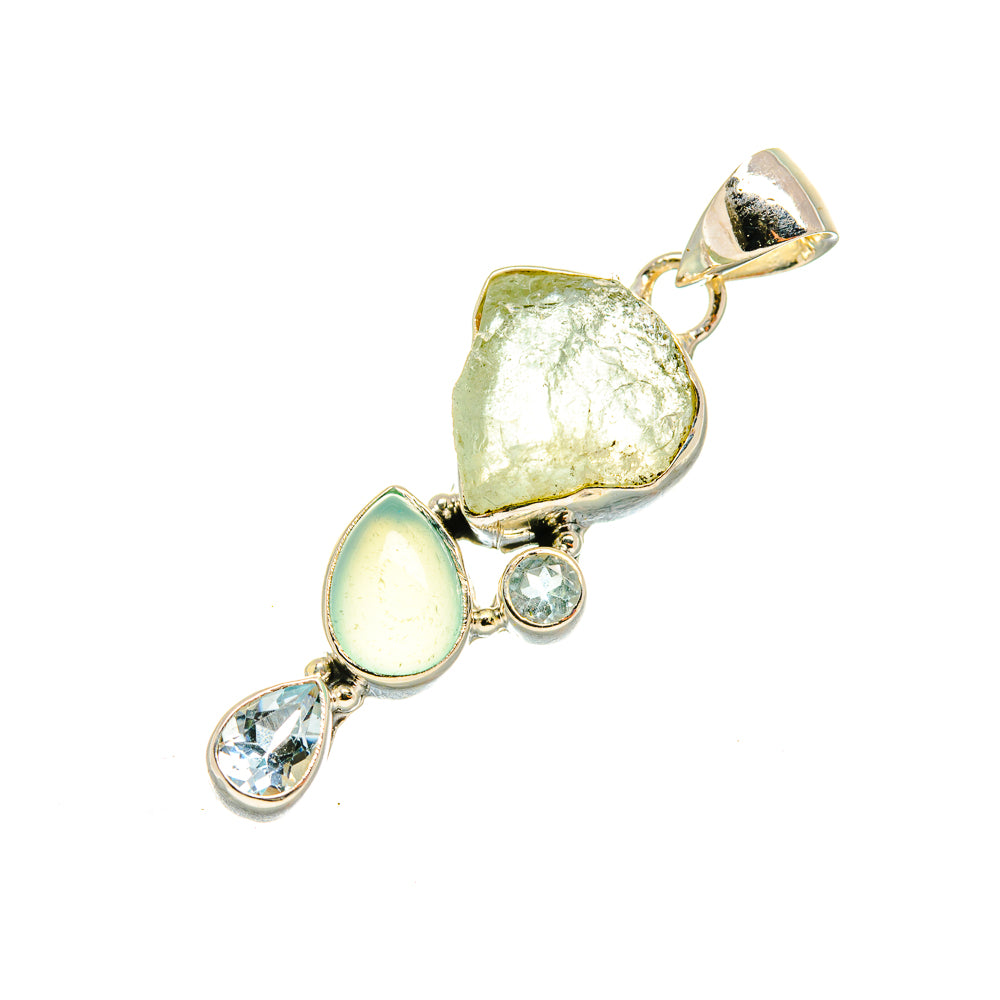 Aquamarine, Blue Topaz Pendants handcrafted by Ana Silver Co - PD8011