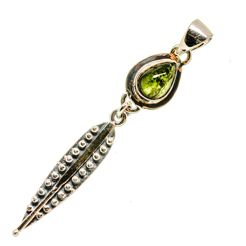 Green Tourmaline Pendants handcrafted by Ana Silver Co - PD8028