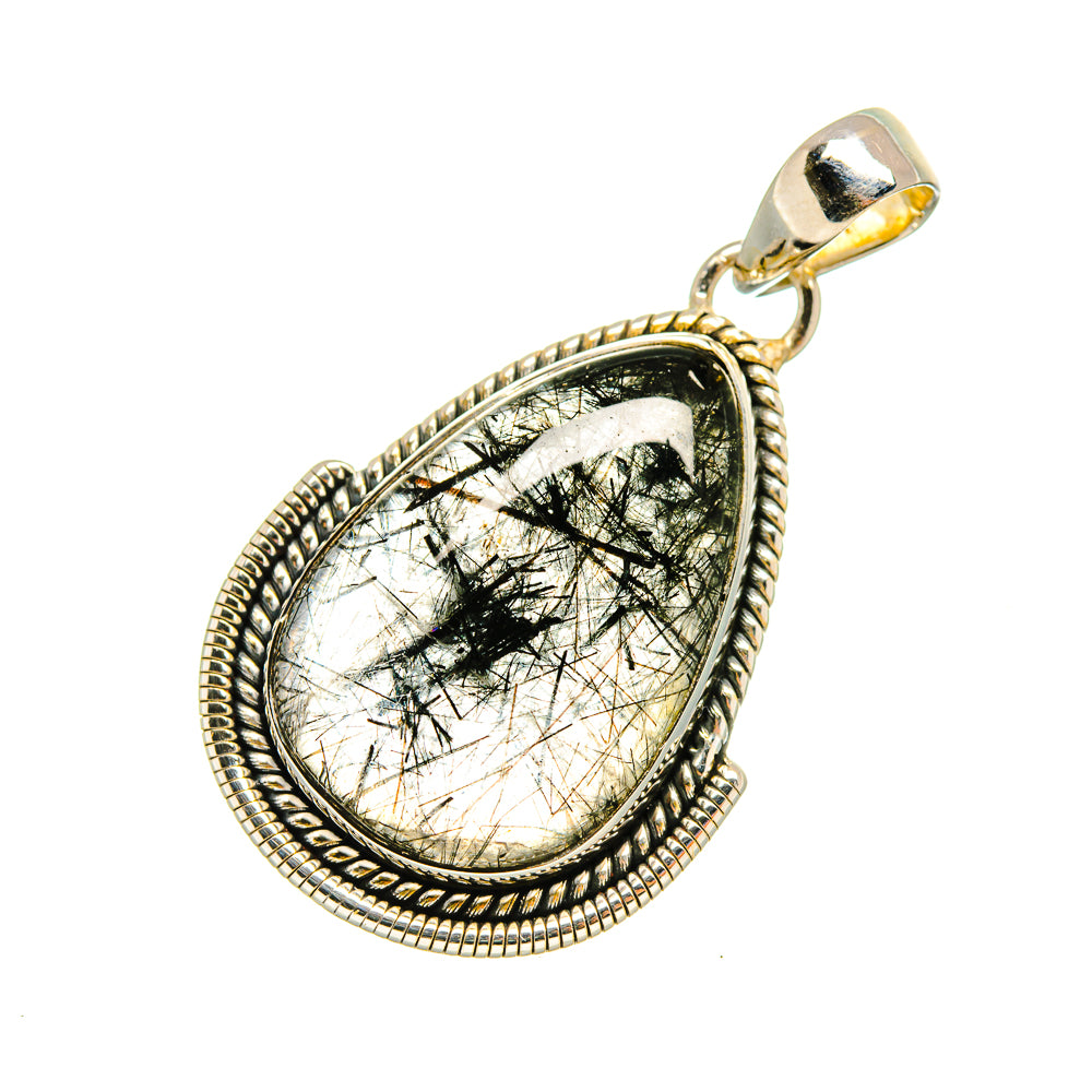 Tourmalinated Quartz Pendants handcrafted by Ana Silver Co - PD8048