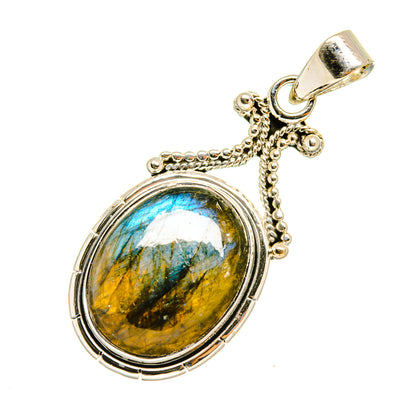 Labradorite Pendants handcrafted by Ana Silver Co - PD8049