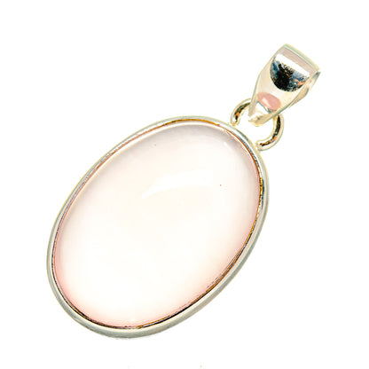 Rose Quartz Pendants handcrafted by Ana Silver Co - PD8067
