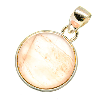Rose Quartz Pendants handcrafted by Ana Silver Co - PD8098
