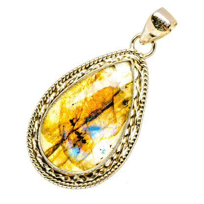 Labradorite Pendants handcrafted by Ana Silver Co - PD8112