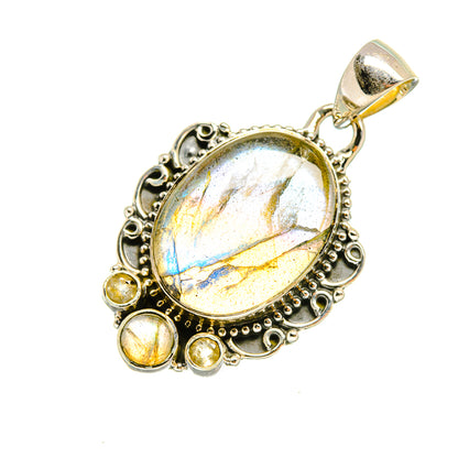 Labradorite Pendants handcrafted by Ana Silver Co - PD8116