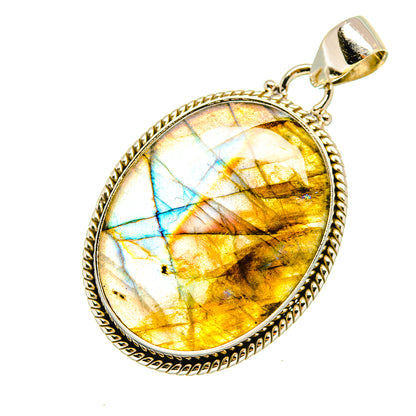 Labradorite Pendants handcrafted by Ana Silver Co - PD8119