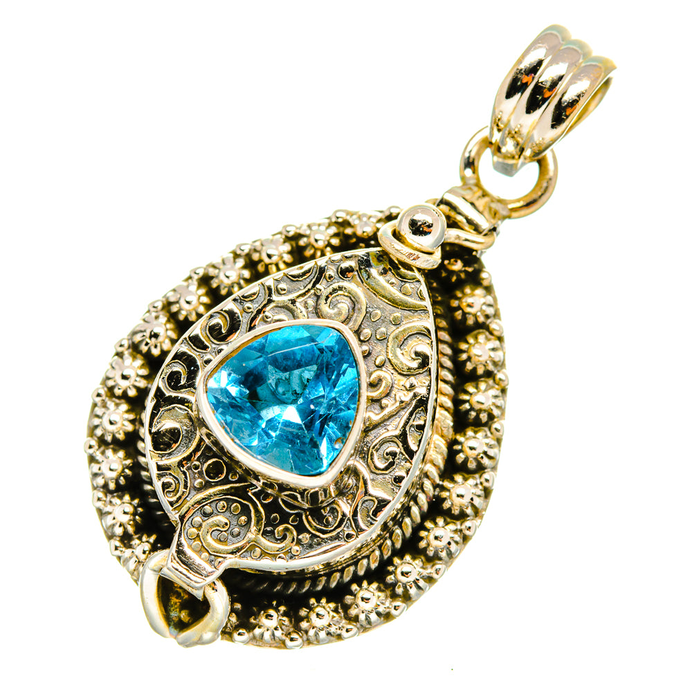 Blue Topaz Pendants handcrafted by Ana Silver Co - PD8133