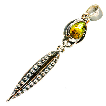 Green Tourmaline Pendants handcrafted by Ana Silver Co - PD8140