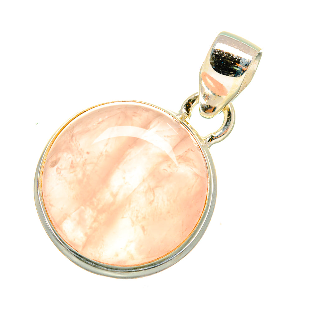 Rose Quartz Pendants handcrafted by Ana Silver Co - PD8145