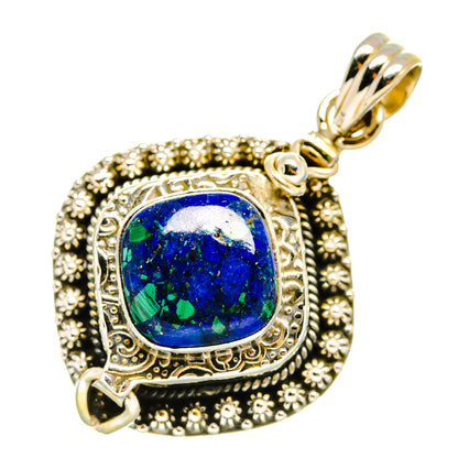 Azurite Pendants handcrafted by Ana Silver Co - PD8166