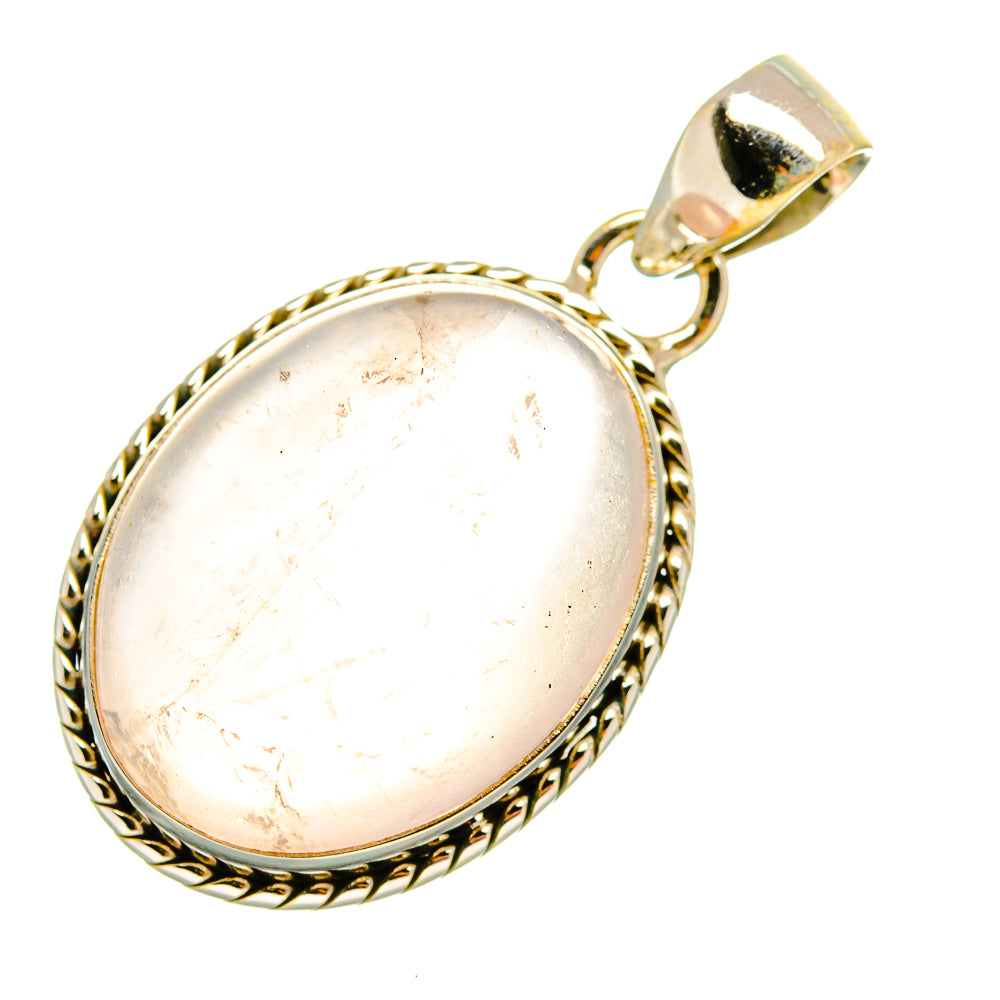 Rose Quartz Pendants handcrafted by Ana Silver Co - PD8197