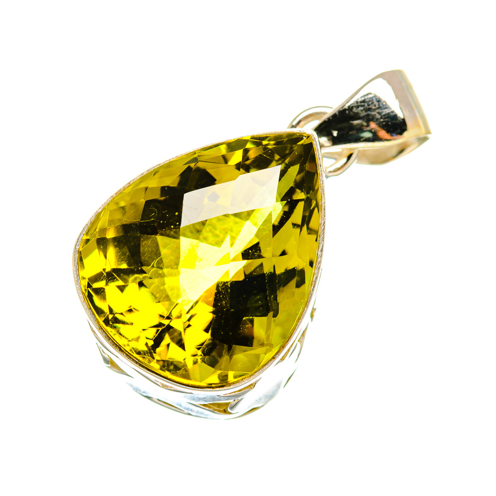 Olive Quartz Pendants handcrafted by Ana Silver Co - PD8202