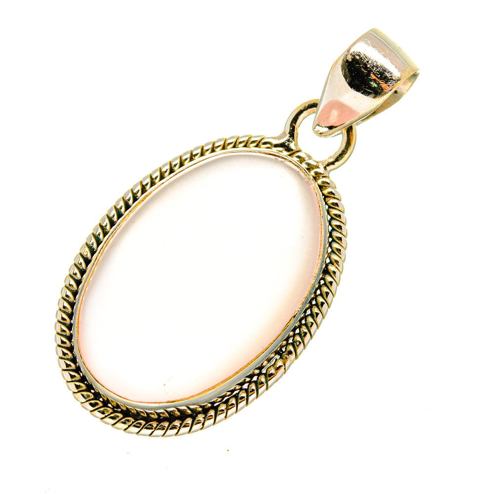 Rose Quartz Pendants handcrafted by Ana Silver Co - PD8203