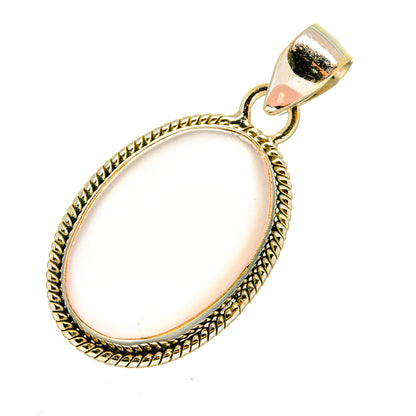 Rose Quartz Pendants handcrafted by Ana Silver Co - PD8203