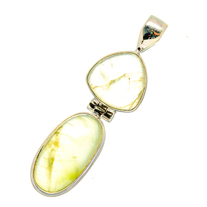 Prehnite Pendants handcrafted by Ana Silver Co - PD8205