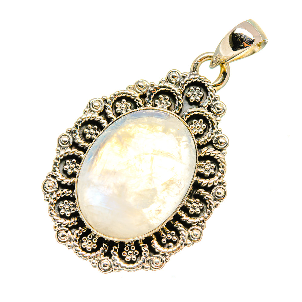 Rainbow Moonstone Pendants handcrafted by Ana Silver Co - PD8218