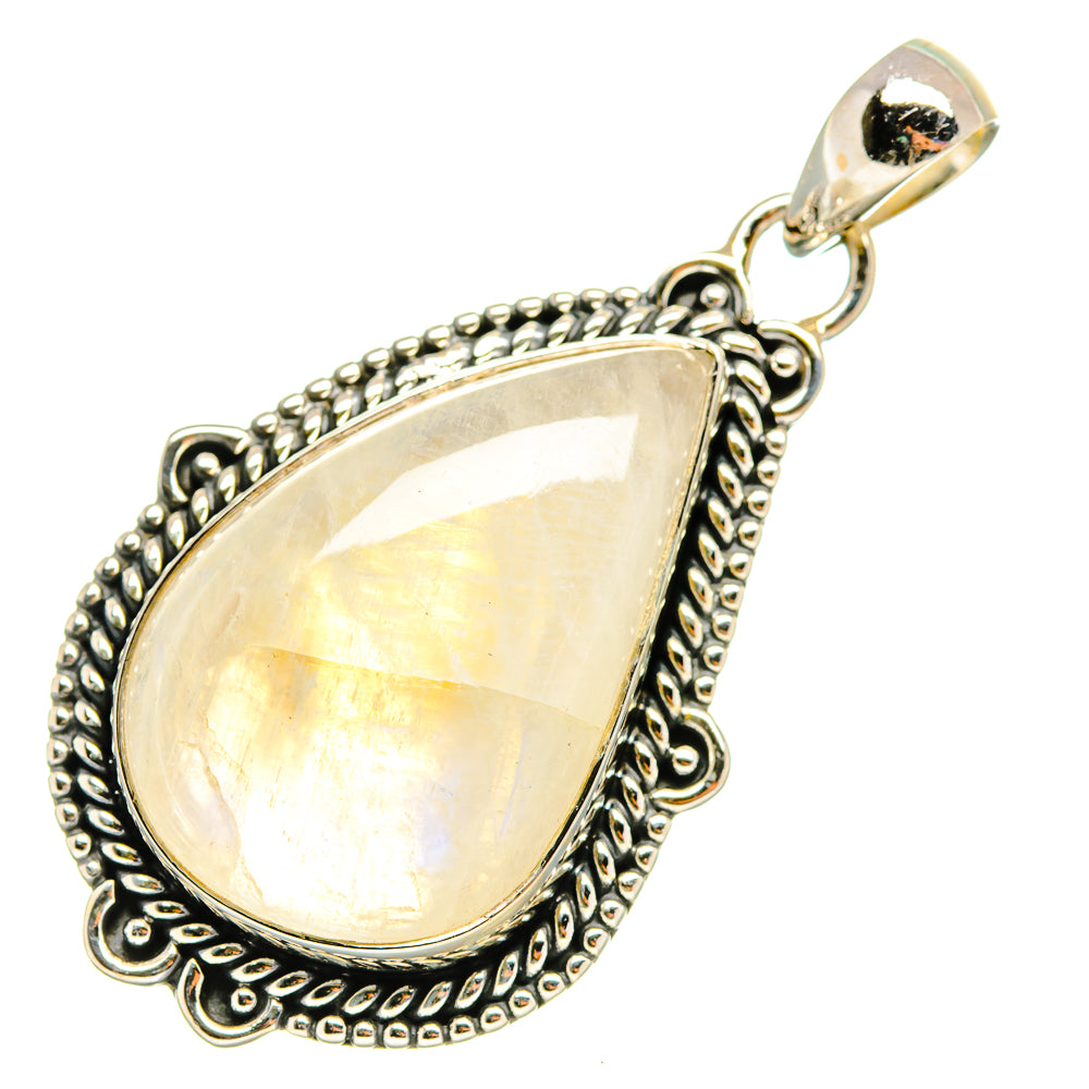 Rainbow Moonstone Pendants handcrafted by Ana Silver Co - PD8219
