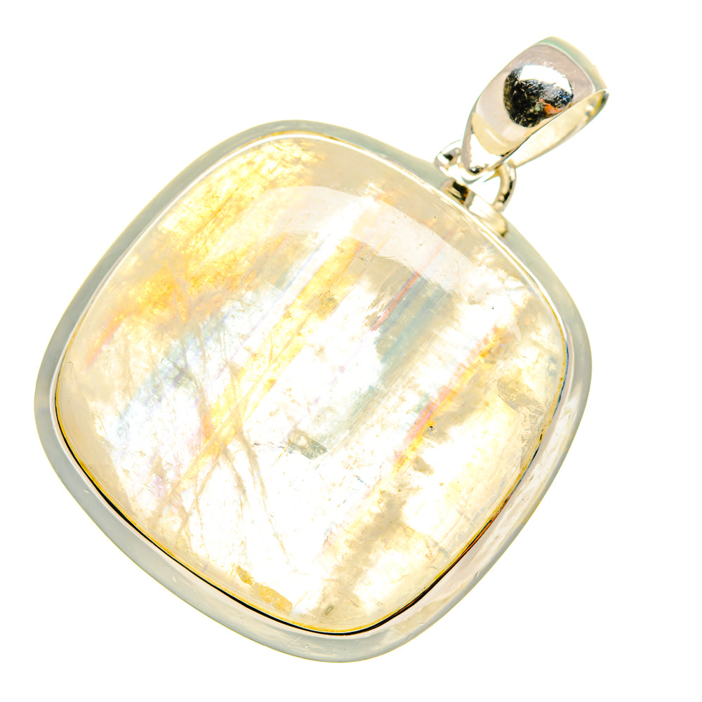 Rainbow Moonstone Pendants handcrafted by Ana Silver Co - PD8223