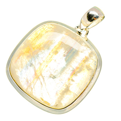 Rainbow Moonstone Pendants handcrafted by Ana Silver Co - PD8223