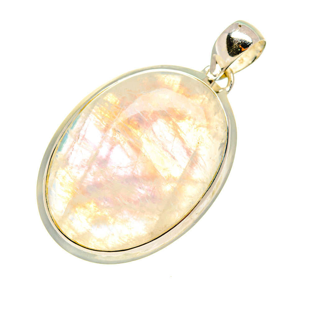 Rainbow Moonstone Pendants handcrafted by Ana Silver Co - PD8226