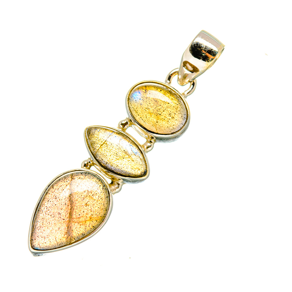 Labradorite Pendants handcrafted by Ana Silver Co - PD8228