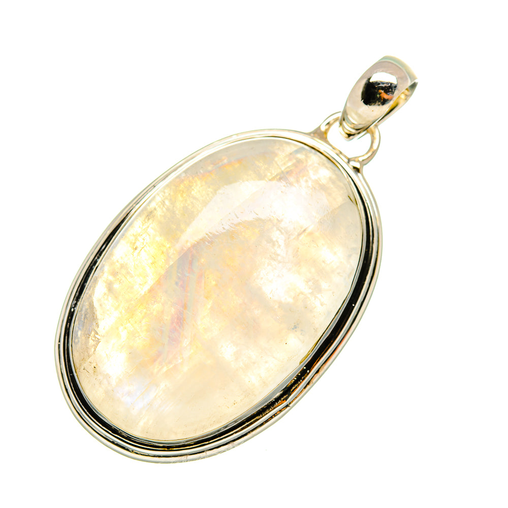 Rainbow Moonstone Pendants handcrafted by Ana Silver Co - PD8232