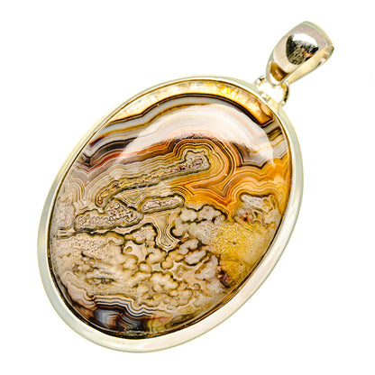 Laguna Lace Agate Pendants handcrafted by Ana Silver Co - PD8267
