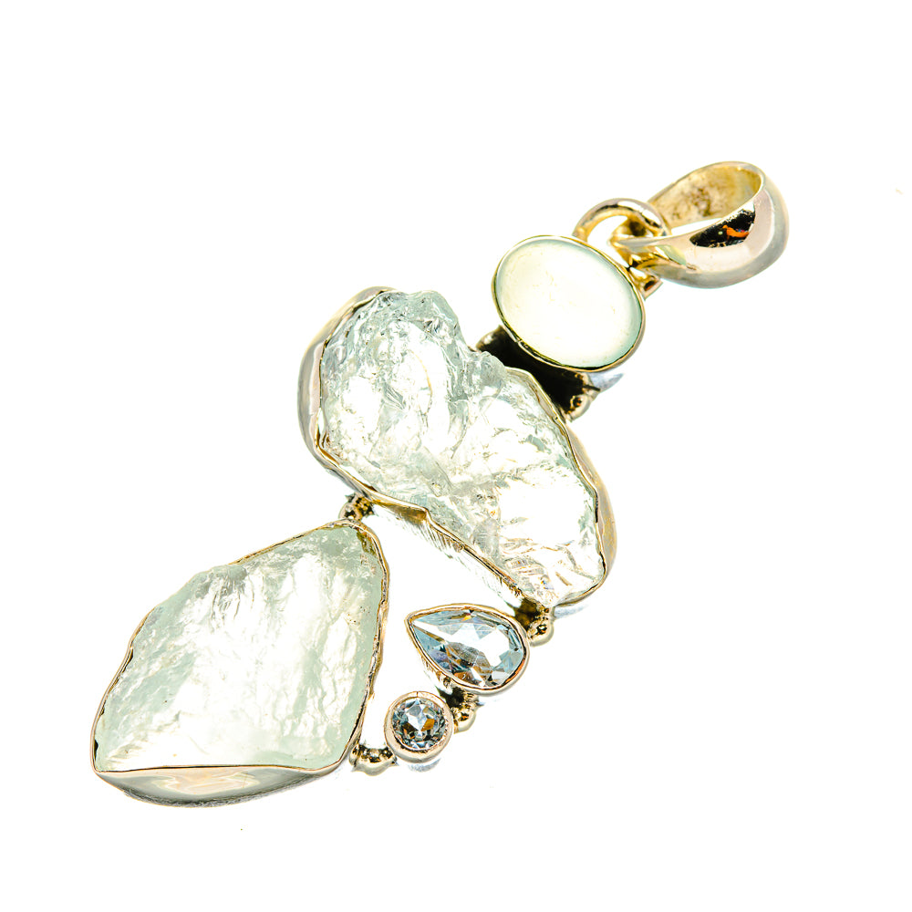 Aquamarine Pendants handcrafted by Ana Silver Co - PD8272