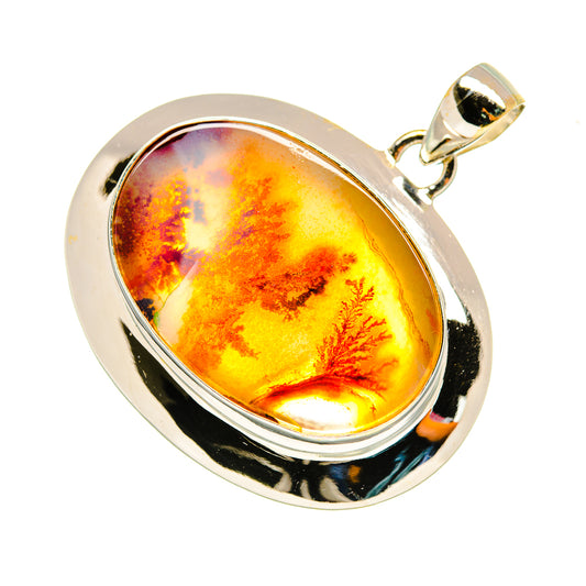 Scenic Dendritic Agate Pendants handcrafted by Ana Silver Co - PD8275
