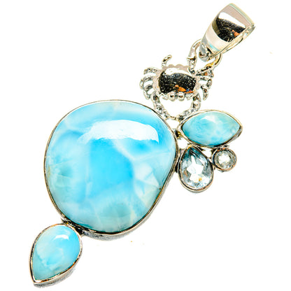 Larimar Pendants handcrafted by Ana Silver Co - PD8279