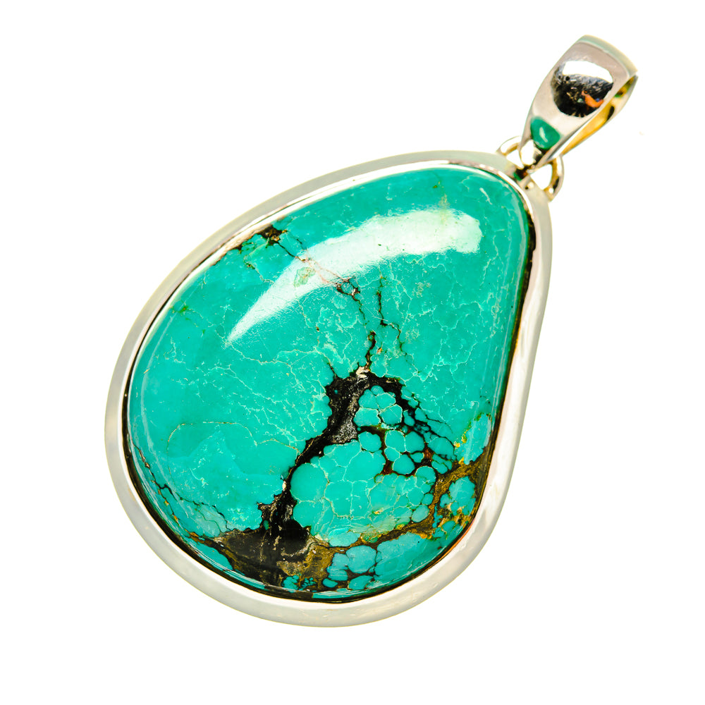 Tibetan Turquoise Pendants handcrafted by Ana Silver Co - PD8281